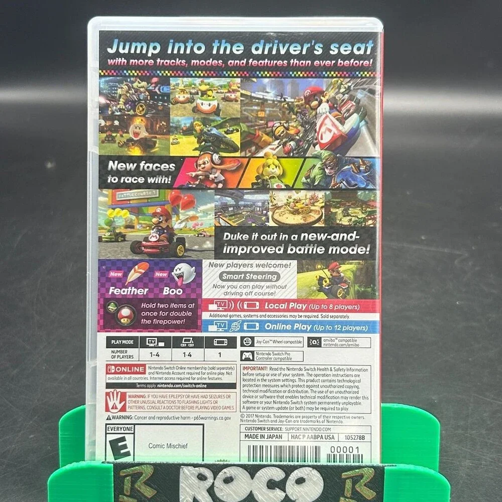 Mario Kart 8 Deluxe Local Online Multiplayer (Nintendo Switch, 2017) CASE ONLY